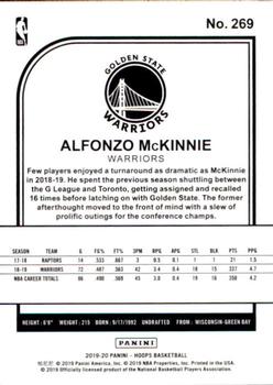 2019-20 Hoops #269 Alfonzo McKinnie Back