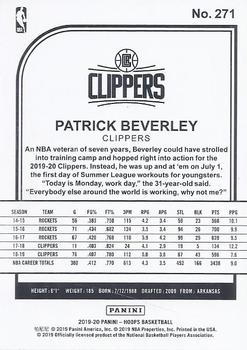 2019-20 Hoops #271 Patrick Beverley Back