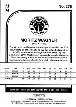 2019-20 Hoops #276 Moritz Wagner Back