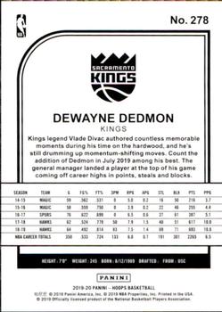 2019-20 Hoops #278 Dewayne Dedmon Back