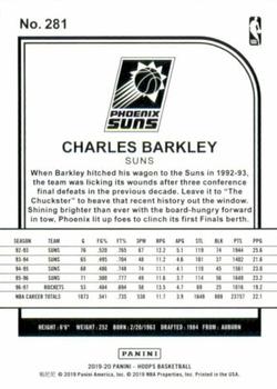 2019-20 Hoops #281 Charles Barkley Back