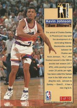 1992-93 Ultra - Playmakers #5 Kevin Johnson Back