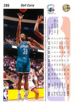 1992-93 Upper Deck #289 Dell Curry Back