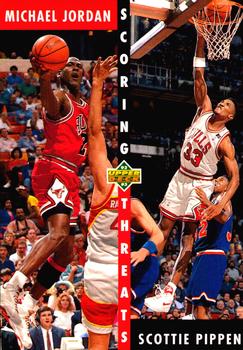 1992-93 Upper Deck #62 Michael Jordan / Scottie Pippen Front