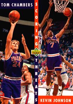 1992-93 Upper Deck #64 Tom Chambers / Kevin Johnson Front