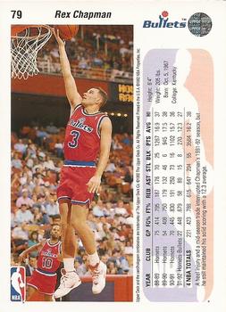 1992-93 Upper Deck #79 Rex Chapman Back