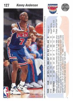 1992-93 Upper Deck #127 Kenny Anderson Back