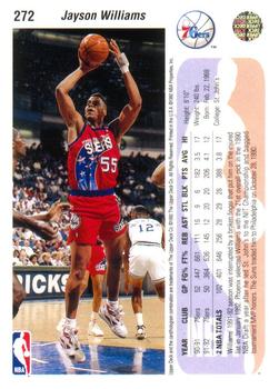1992-93 Upper Deck #272 Jayson Williams Back