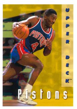 1992-93 Upper Deck #357 Detroit Pistons Front