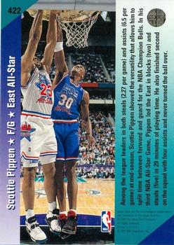 1992-93 Upper Deck #422 Scottie Pippen Back