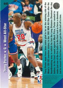 1992-93 Upper Deck #445 Terry Porter Back