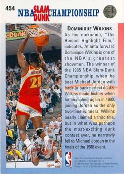 1992-93 Upper Deck #454 Dominique Wilkins Back