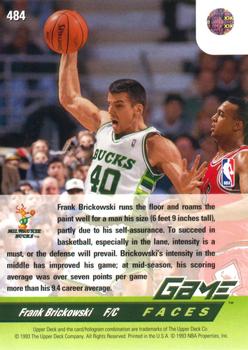 1992-93 Upper Deck #484 Frank Brickowski Back