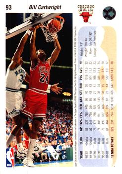 1992-93 Upper Deck #93 Bill Cartwright Back