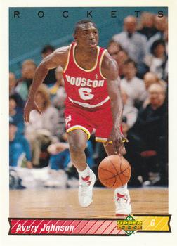 1995-96 UPPER DECK COLLECTOR'S CHOICE BASKETBALL EXTREMES AVERY JOHNSON #E4  CARD