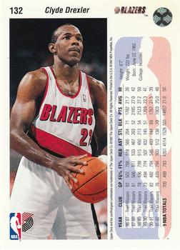 1992-93 Upper Deck #132 Clyde Drexler Back