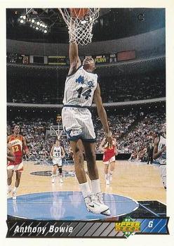 1992-93 Upper Deck #206 Anthony Bowie Front