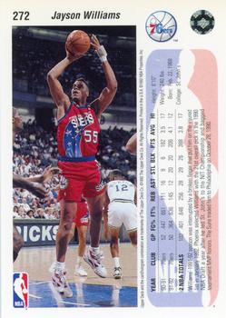 1992-93 Upper Deck #272 Jayson Williams Back