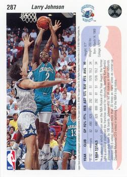 1992-93 Upper Deck #287 Larry Johnson Back