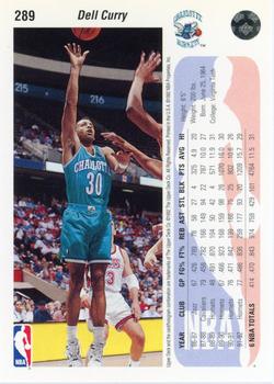 1992-93 Upper Deck #289 Dell Curry Back