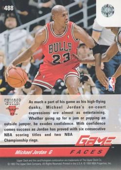 1992-93 Upper Deck #488 Michael Jordan Back