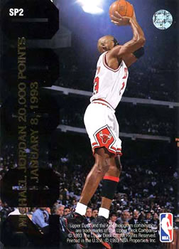 1992-93 Upper Deck #SP2 Dominique Wilkins / Michael Jordan  Back