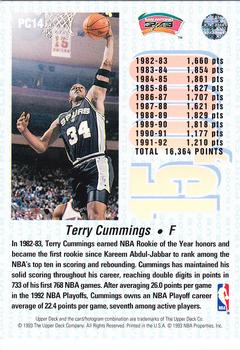 1992-93 Upper Deck - 15000-Point Club #PC14 Terry Cummings Back