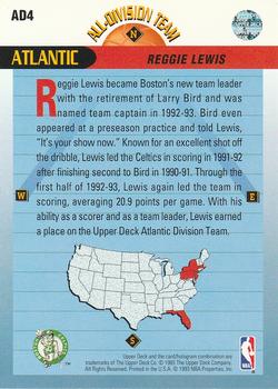 1992-93 Upper Deck - All-Division Team #AD4 Reggie Lewis Back
