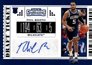 2019 Panini Contenders Draft Picks - Draft Ticket Blue Foil #132 Phil Booth Front