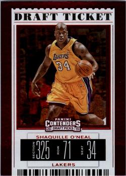 2019 Panini Contenders Draft Picks - Draft Ticket Red Foil #47b Shaquille O'Neal Front