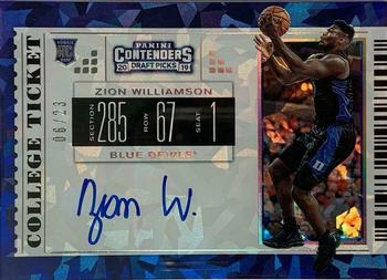 2019 Panini Contenders Draft Picks - Cracked Ice #51 Zion Williamson Front