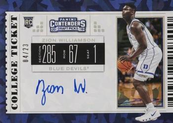 2019 Panini Contenders Draft Picks - Cracked Ice #51 Zion Williamson Front
