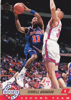 1992-93 Upper Deck - All-Rookie Team #AR7 Terrell Brandon Front