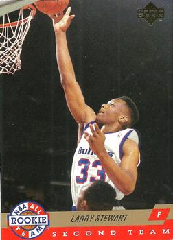 1992-93 Upper Deck - All-Rookie Team #AR8 Larry Stewart Front