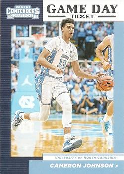 2019 Panini Contenders Draft Picks - Game Day Ticket #18 Cameron Johnson Front