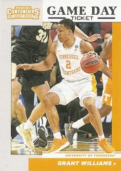 2019 Panini Contenders Draft Picks - Game Day Ticket #25 Grant Williams Front
