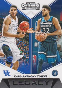 2019 Panini Contenders Draft Picks - Legacy #10 Karl-Anthony Towns Front