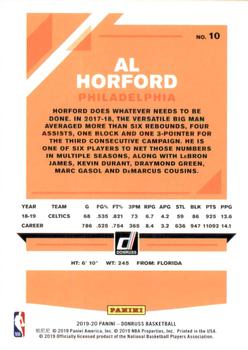 2019-20 Donruss #10 Al Horford Back