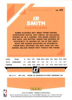 2019-20 Donruss #42 JR Smith Back