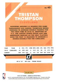 2019-20 Donruss #43 Tristan Thompson Back