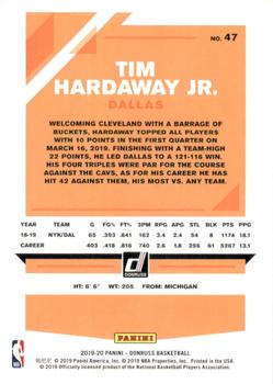 2019-20 Donruss #47 Tim Hardaway Jr. Back