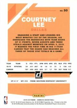 2019-20 Donruss #50 Courtney Lee Back