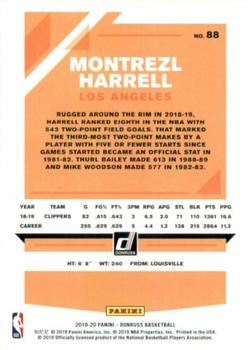 2019-20 Donruss #88 Montrezl Harrell Back