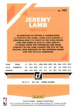 2019-20 Donruss #101 Jeremy Lamb Back