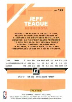 2019-20 Donruss #122 Jeff Teague Back