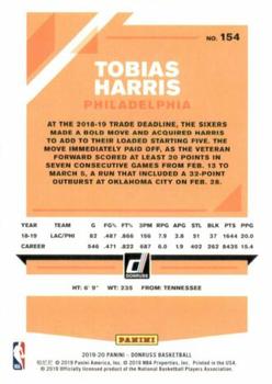 2019-20 Donruss #154 Tobias Harris Back