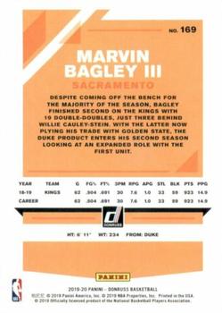 2019-20 Donruss #169 Marvin Bagley III Back
