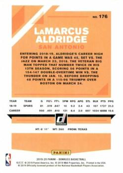 2019-20 Donruss #176 LaMarcus Aldridge Back