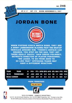2019-20 Donruss #246 Jordan Bone Back