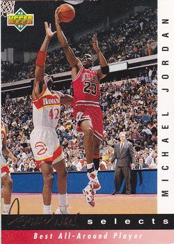 1992-93 Upper Deck - Jerry West Selects #JW8 Michael Jordan Front